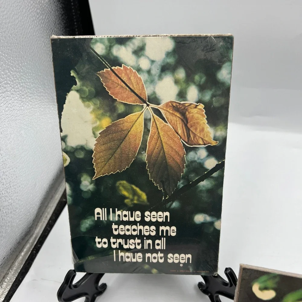 Vintage Abbey Press Nature Photography Wall Plaques Lot 3 Thoreau Inspirational